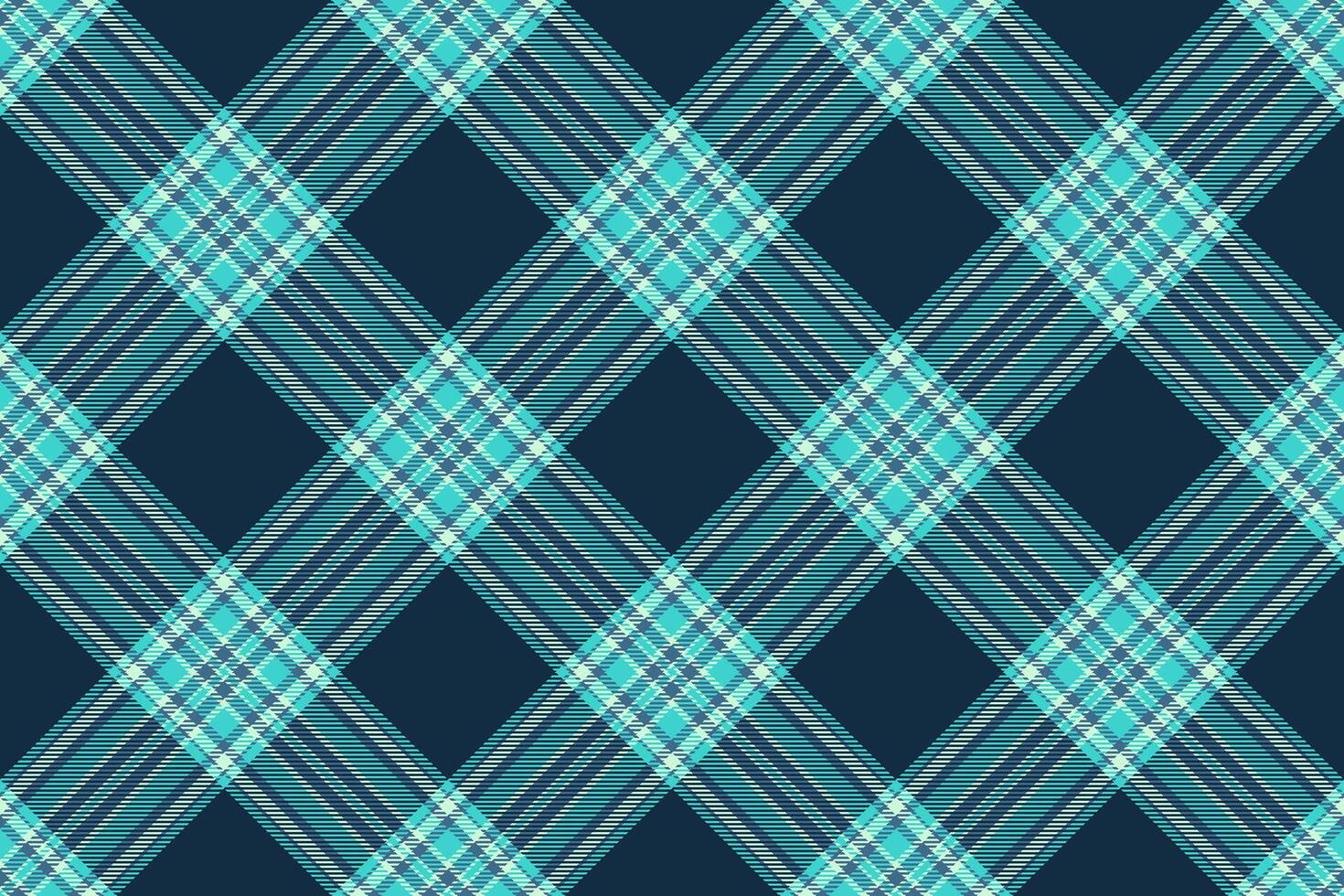 Stylish teal and navy diagonal plaid pattern. Perfect for textile design, apparel, backgrounds, and website design. The intersecting lines create a dynamic, modern aesthetic. vector