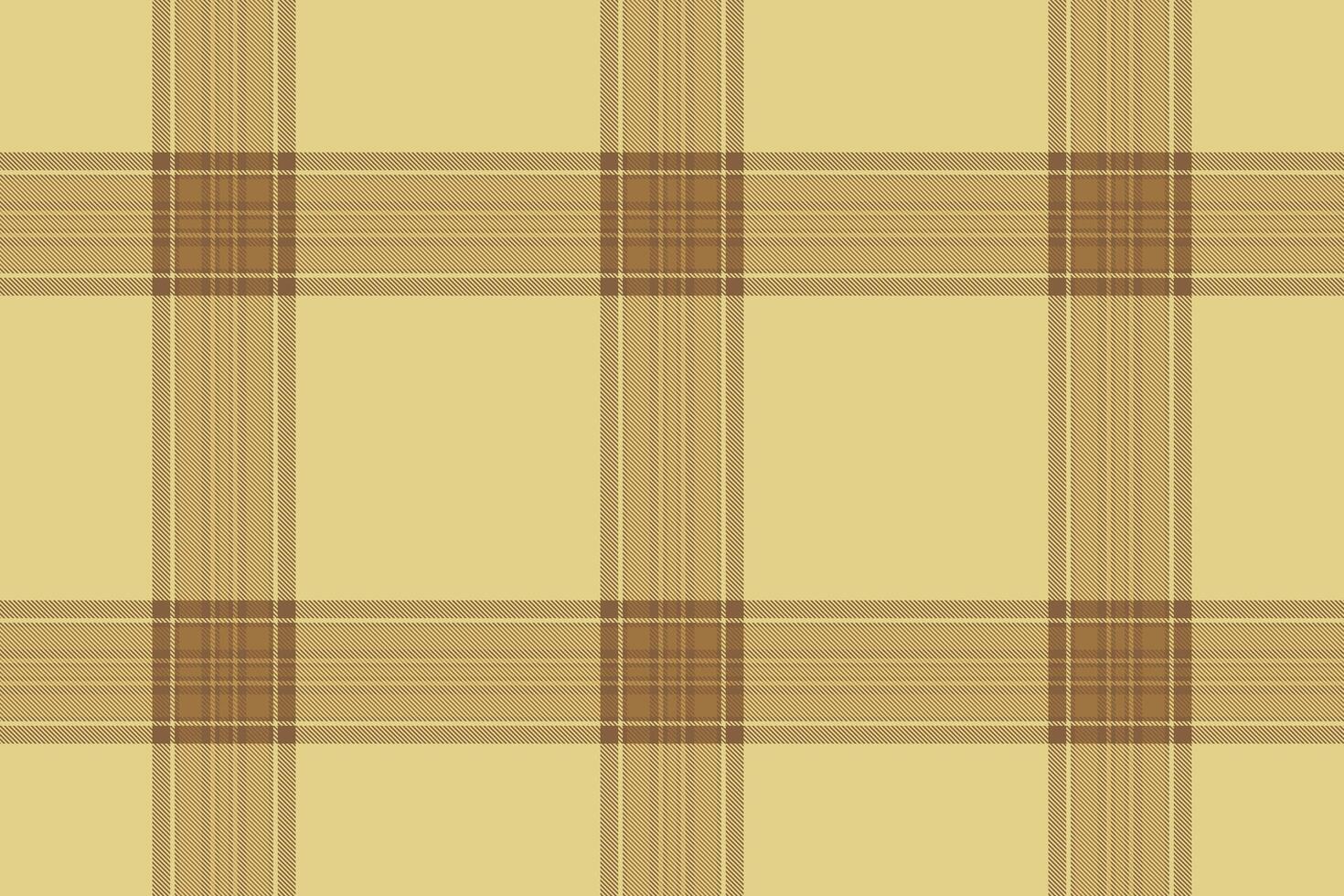 String tartan fabric seamless, girl pattern check background. Shirt plaid textile texture in orange and yellow colors. vector