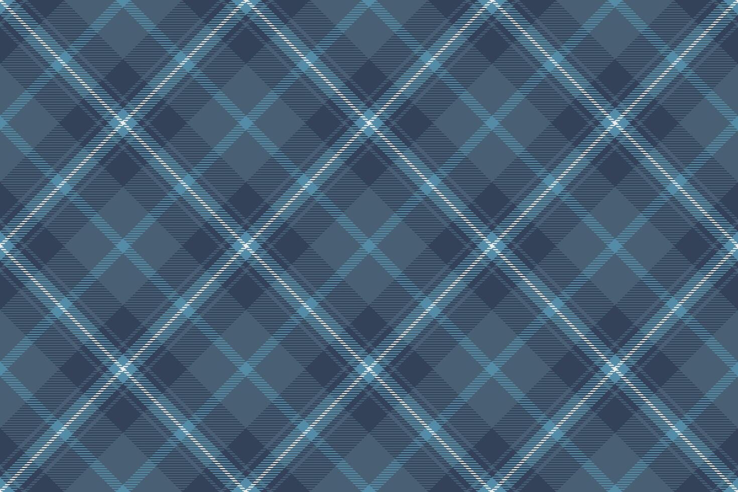 Gentle background textile pattern, trade plaid tartan fabric. Complexity check seamless texture in cyan and blue colors. vector