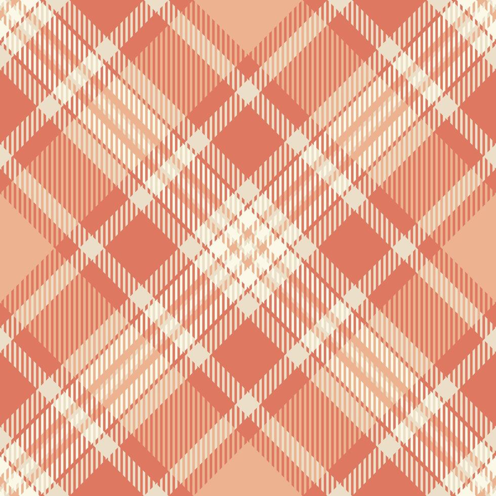 Aged pattern tartan fabric, gift card check seamless . Free background plaid textile texture in red and light colors. vector
