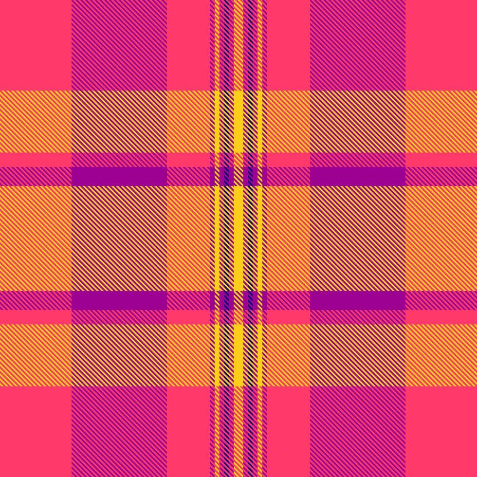 20s textile fabric seamless, beige check texture . Poster plaid background tartan pattern in red and yellow colors. vector