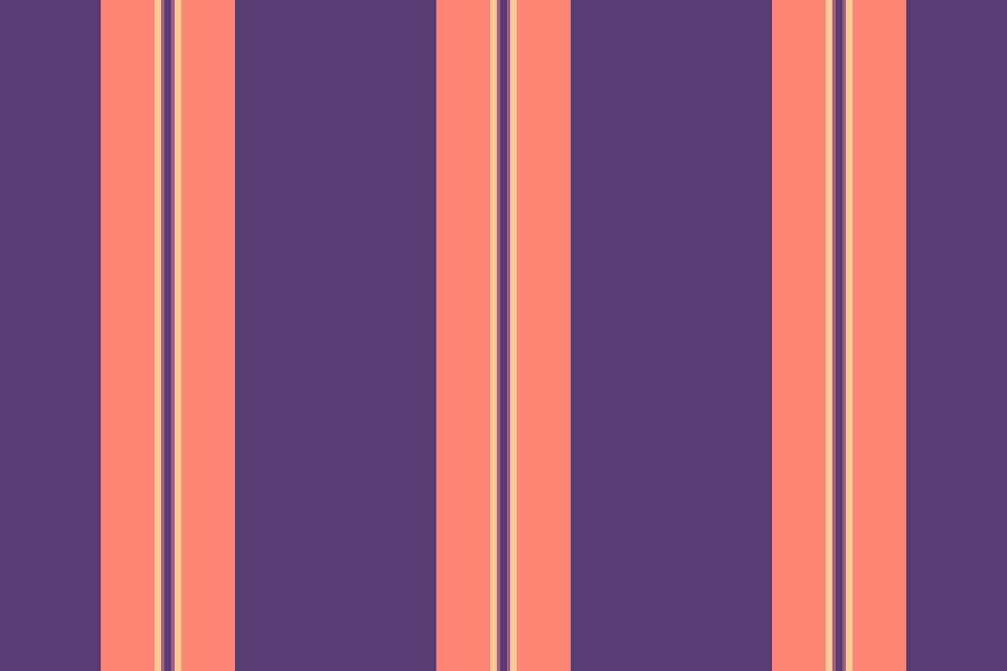 Volume textile texture , delicate fabric lines seamless. Advertising vertical pattern stripe background in violet and salmon colors. vector