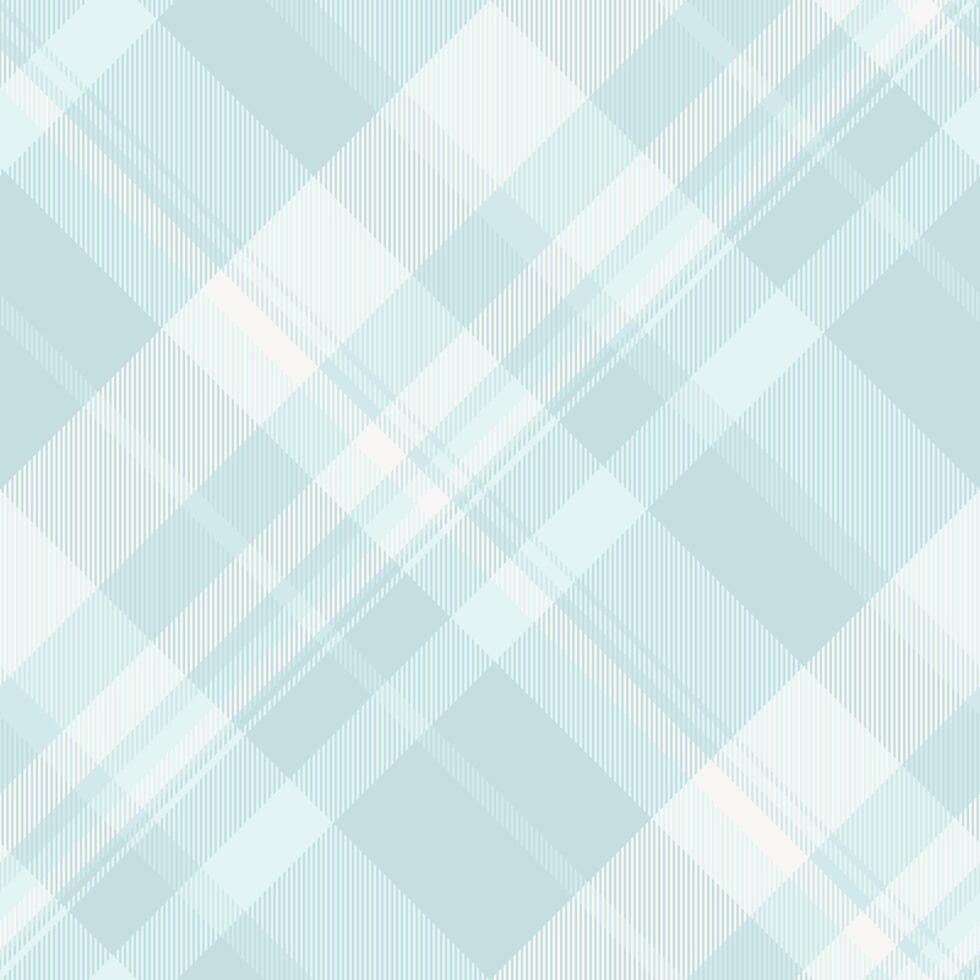 Dining seamless plaid pattern, simple textile texture fabric. Rectangle tartan background check in white and light colors. vector