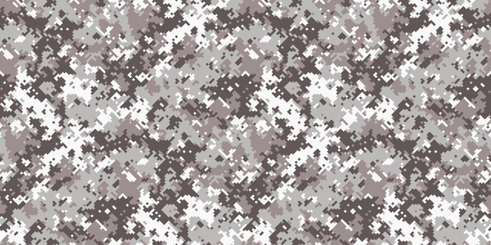 Abstract grayscale digital camouflage pattern. Perfect for backgrounds, textile design, or militarythemed projects. vector