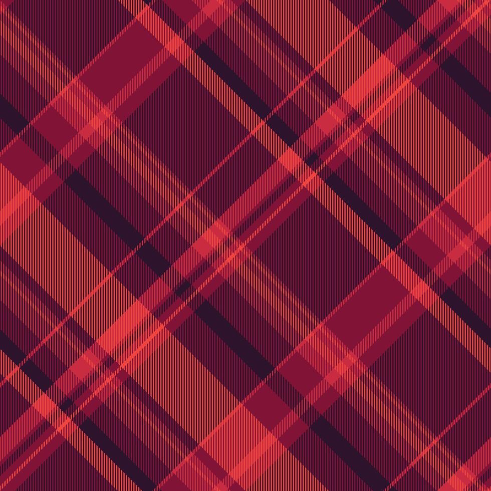 Vibrant diagonal plaid pattern in rich burgundy and coral tones. Perfect for textile designs, fallthemed projects, or adding a touch of sophisticated texture to your work. vector