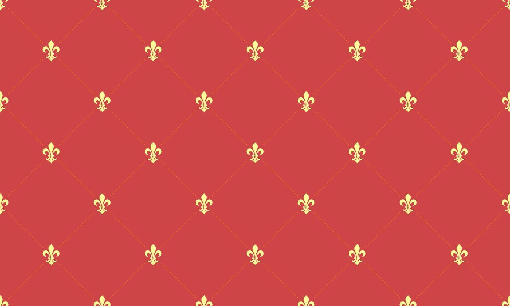 A red and gold wallpaper with a pattern vector