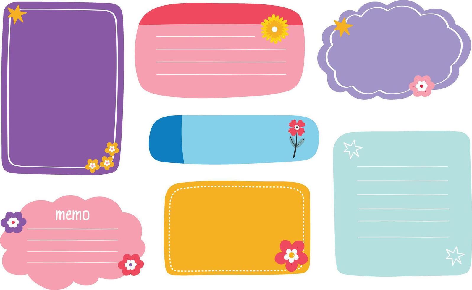 Sticky Notes Sticker vector