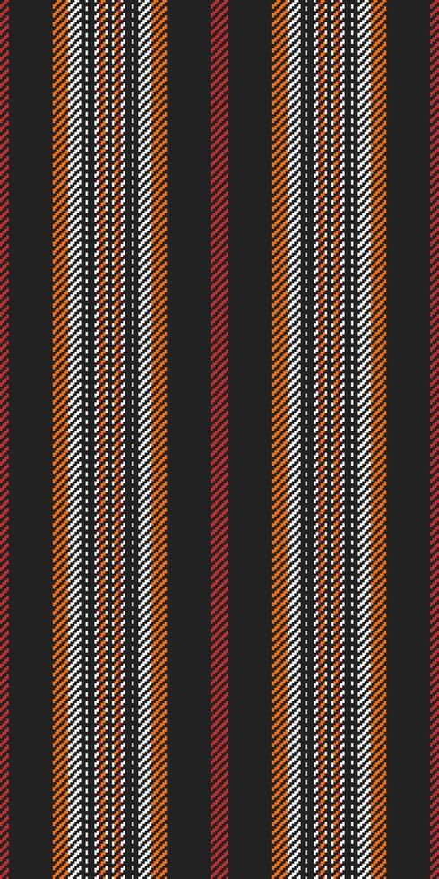 Ree textile stripe, place seamless background vertical. Cedding texture pattern fabric lines in black and white colors. vector