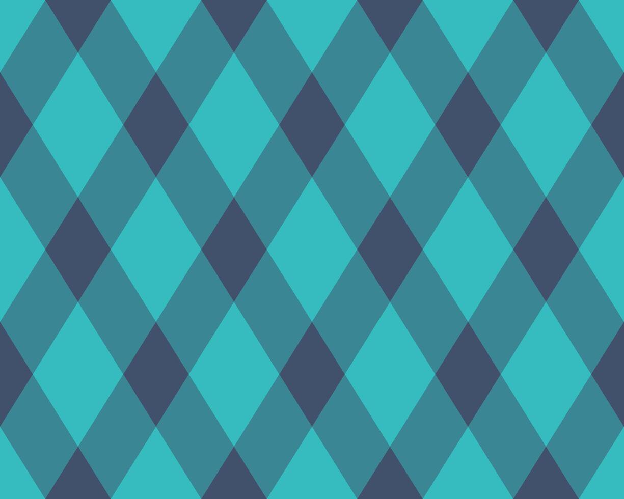 Vibrant teal and dark gray diamond pattern. Perfect for backgrounds, textile design, or modern branding. Clean, geometric design offers a sense of order and sophistication. vector