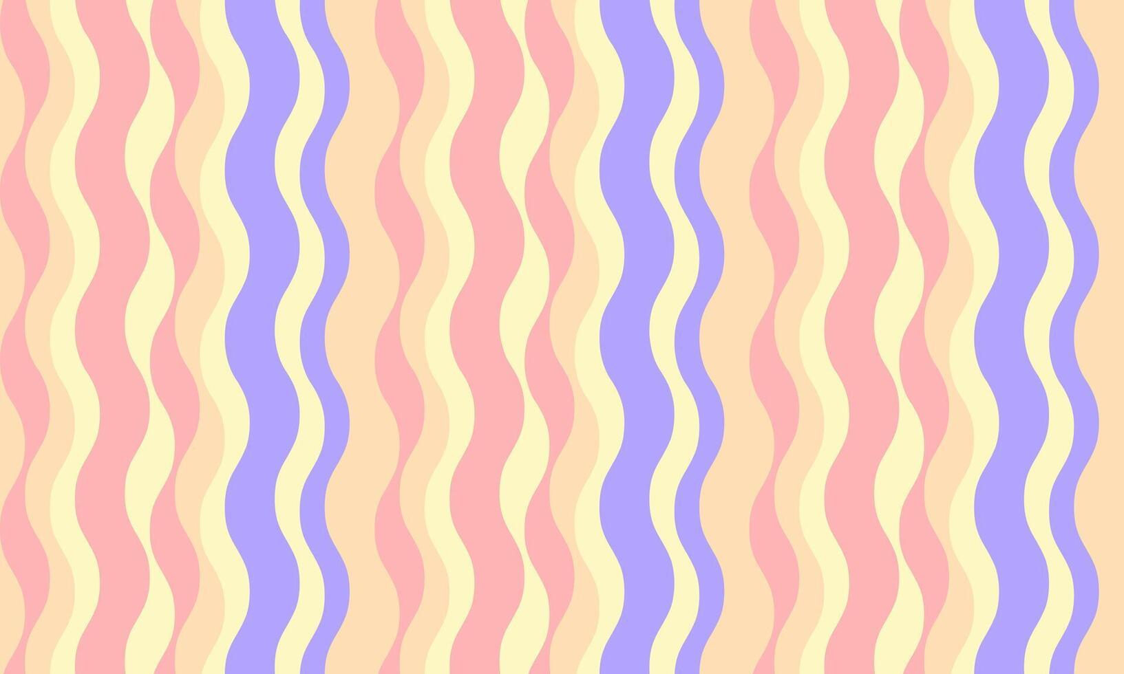 Abstract pastel wavy stripes background. Perfect for website banners, social media, packaging, or textile designs. Evokes feelings of joy, calmness, and playfulness. vector