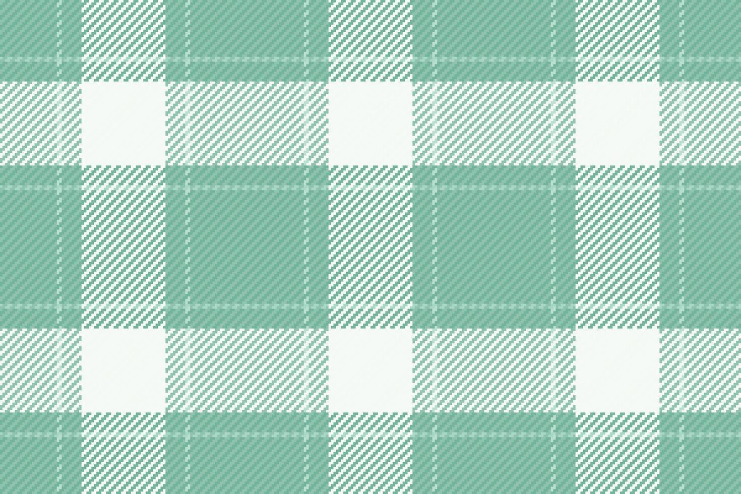 Seamless pastel green and white plaid pattern. Perfect for textile designs, website backgrounds, or crafting projects. vector