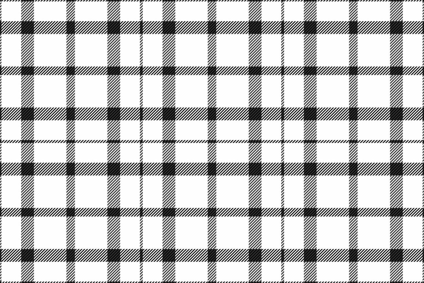 Classic black and white plaid pattern. A timeless design perfect for textile projects, website backgrounds, or crafting. vector
