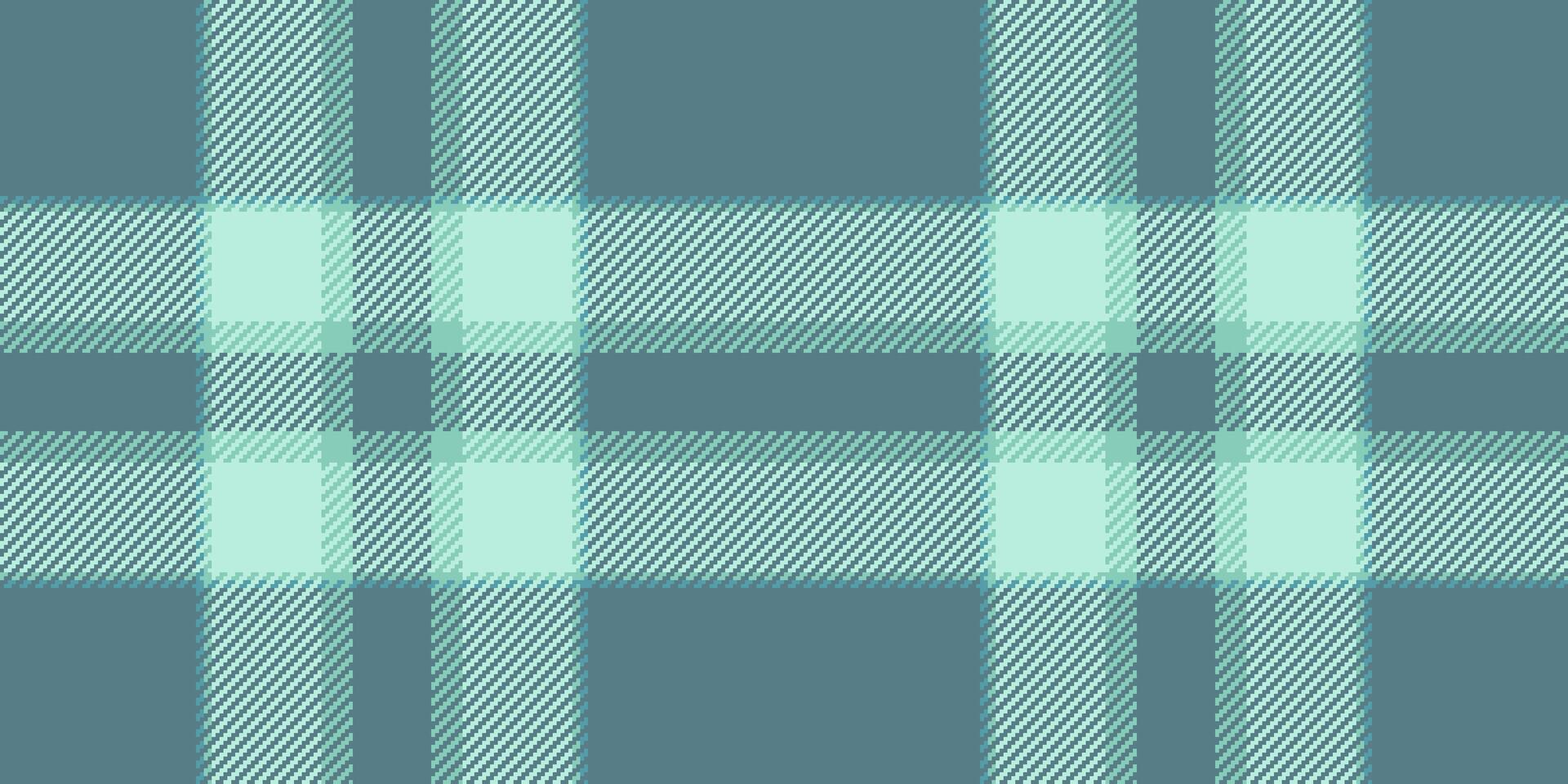 Serene teal and mint plaid pattern. Perfect for textile design, website backgrounds, or fashion projects. Subtle texture adds visual interest. Evokes feelings of calm and tranquility. vector
