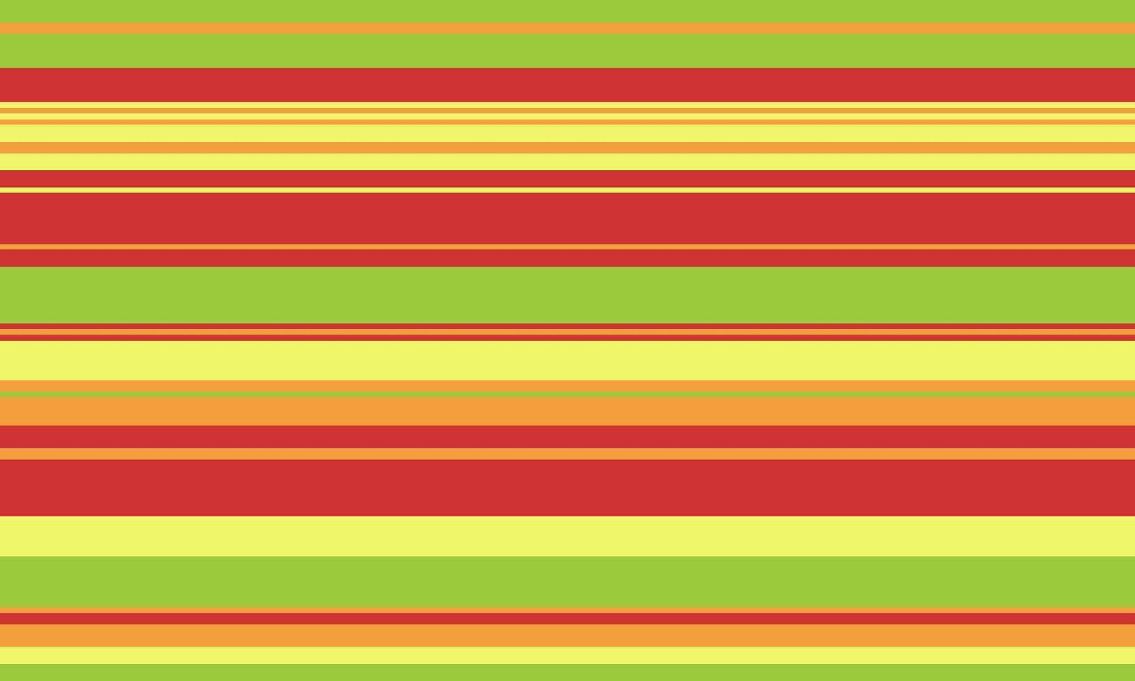 Vibrant horizontal stripes in red, green, yellow, and orange create a cheerful, dynamic pattern. Perfect for backgrounds, textiles, websites, or any project needing a playful, energetic vibe. vector