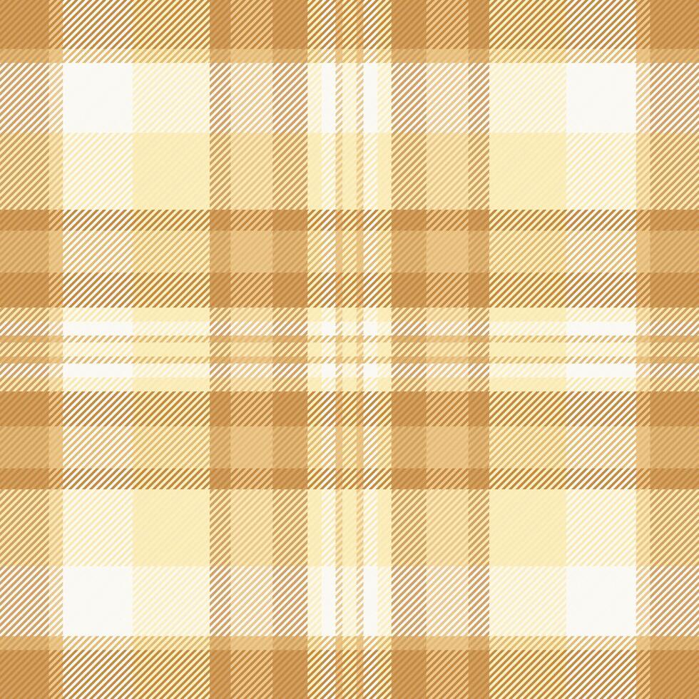 Elegant beige and white plaid pattern. Perfect for textile design, website backgrounds, or crafting projects. This subtle yet sophisticated texture evokes feelings of warmth and comfort. vector