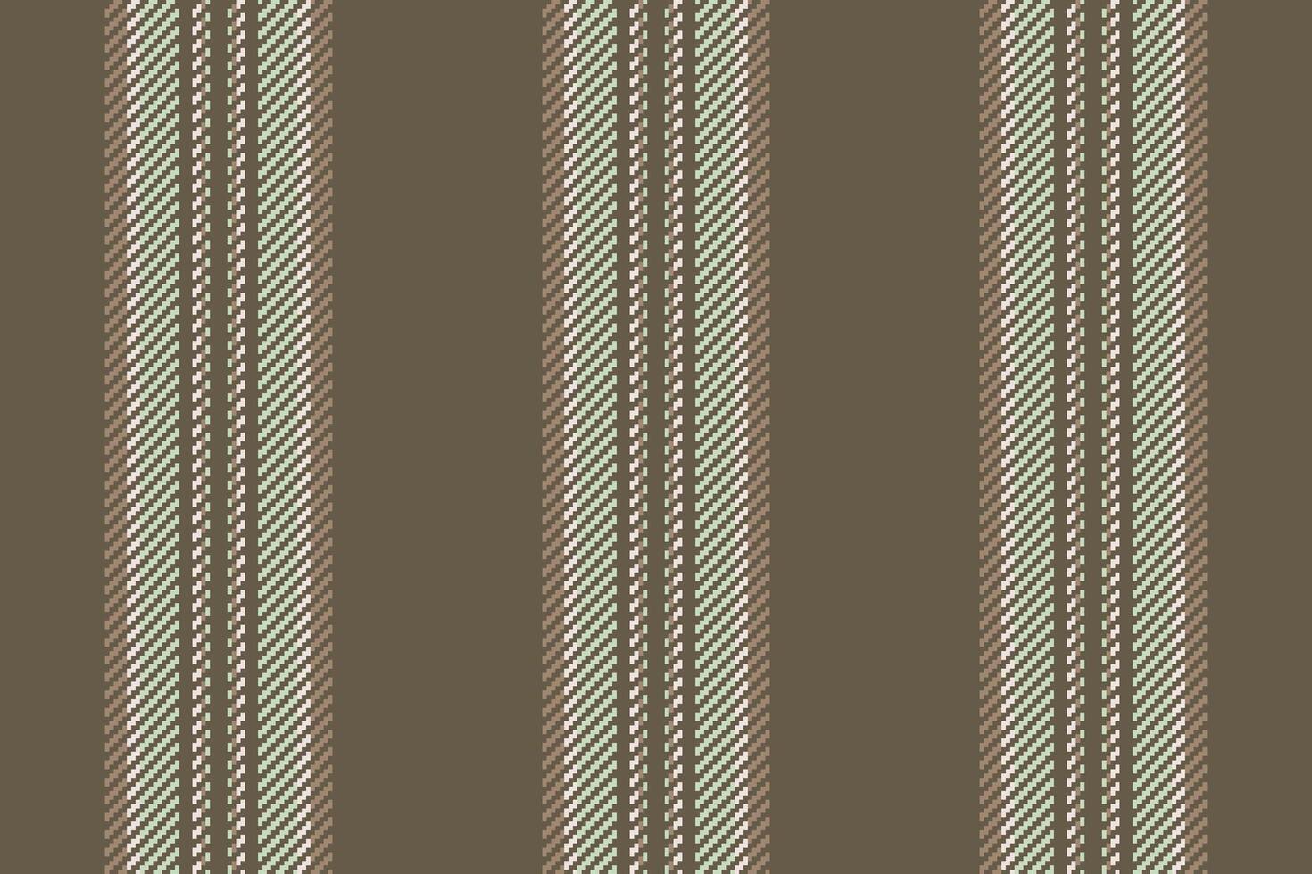 Elegant striped textile pattern in muted earth tones. A classic design suitable for backgrounds, apparel, and various design projects. Versatile texture. vector