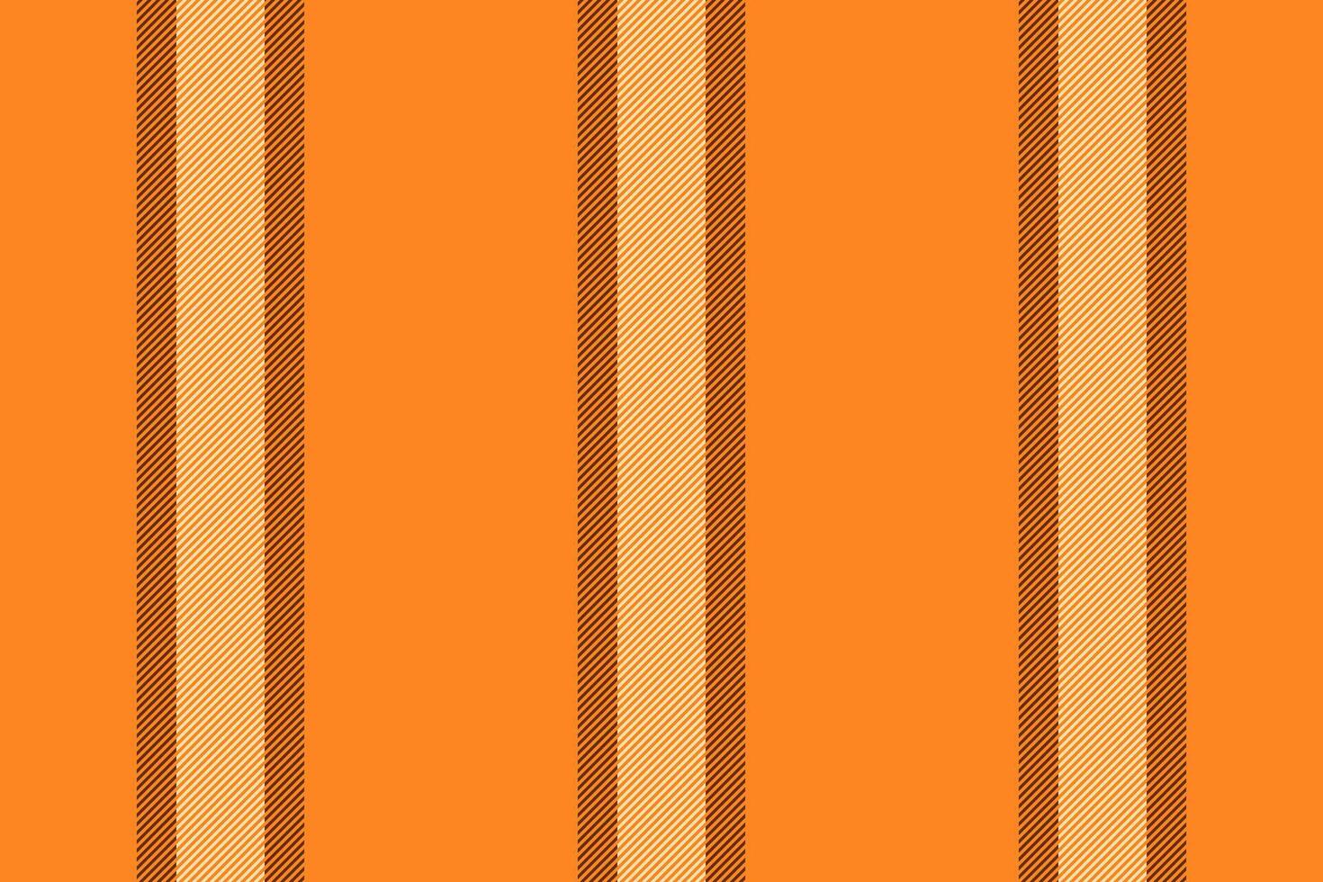 Sewing pattern fabric background, ragged textile vertical. Household stripe seamless texture lines in orange and wheat colors. vector