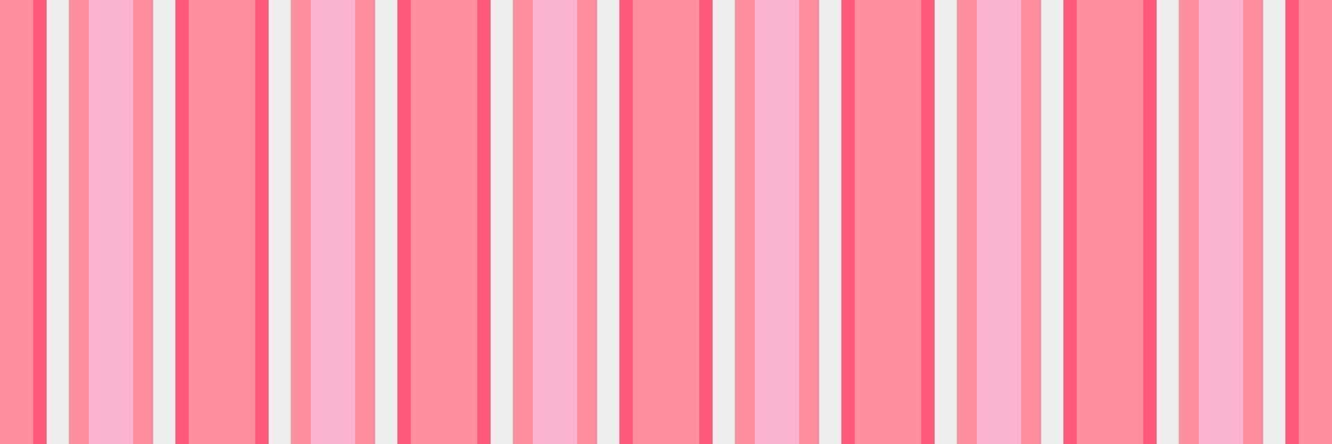 Multicolor vertical fabric textile, marriage lines texture. Daisy stripe pattern background seamless in red and white colors. vector