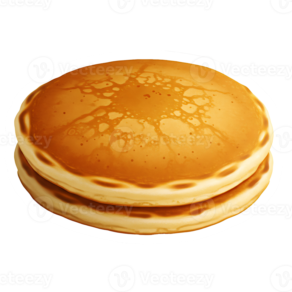 Cream layered pancakes with toasted finish great for recipe visuals png