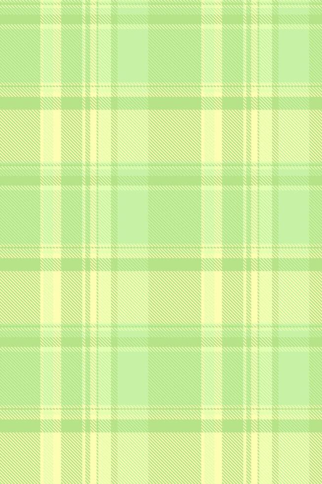 Soft pastel green and yellow plaid pattern. Perfect for spring or summer designs, textiles, websites, and packaging. This subtle, calming texture evokes feelings of freshness and serenity. vector
