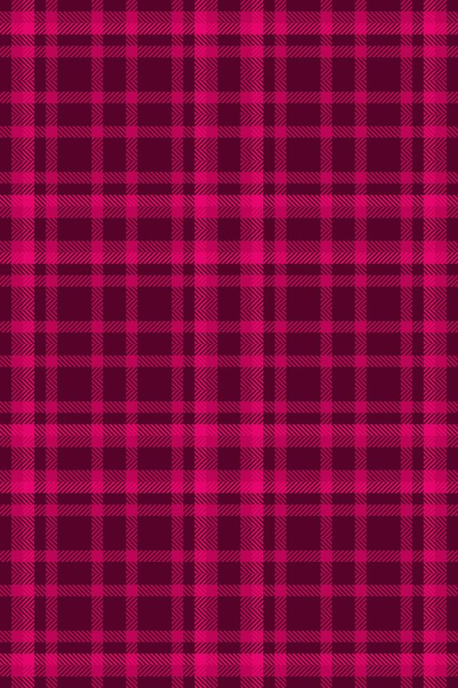 Anniversary texture background check, graphic seamless pattern. Spring plaid textile tartan fabric in pink color. vector