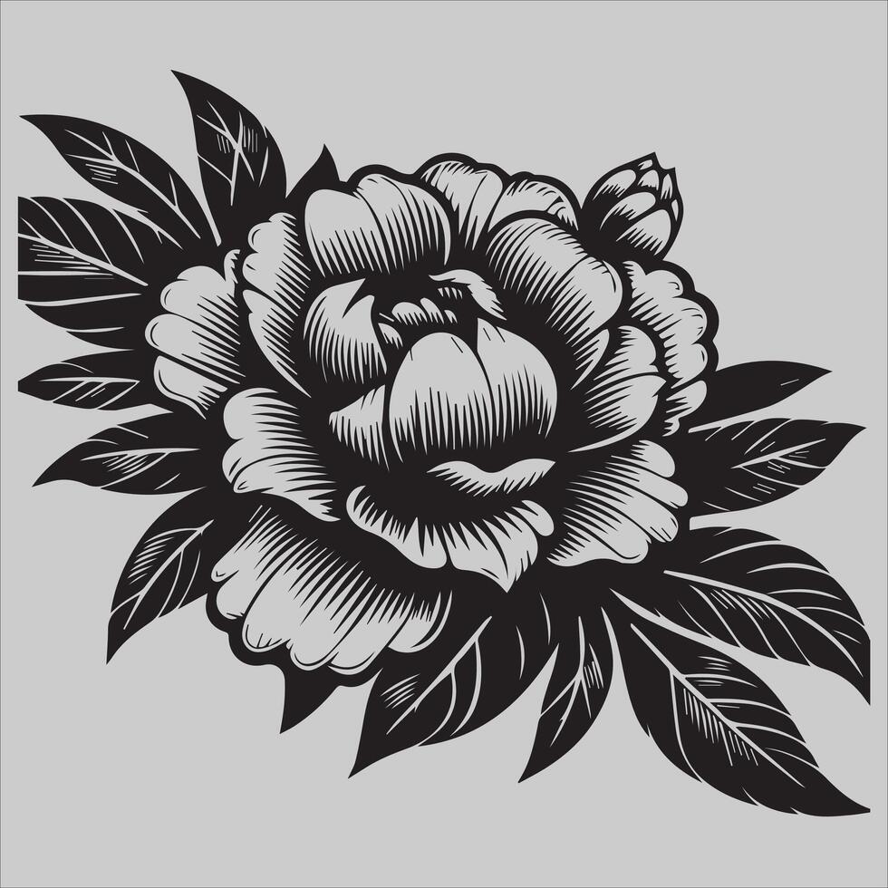 Timeless Petals white background vector