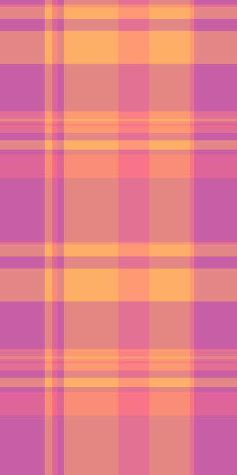 Bag plaid seamless, style background textile pattern. Easter tartan fabric texture check in red and pink colors. vector