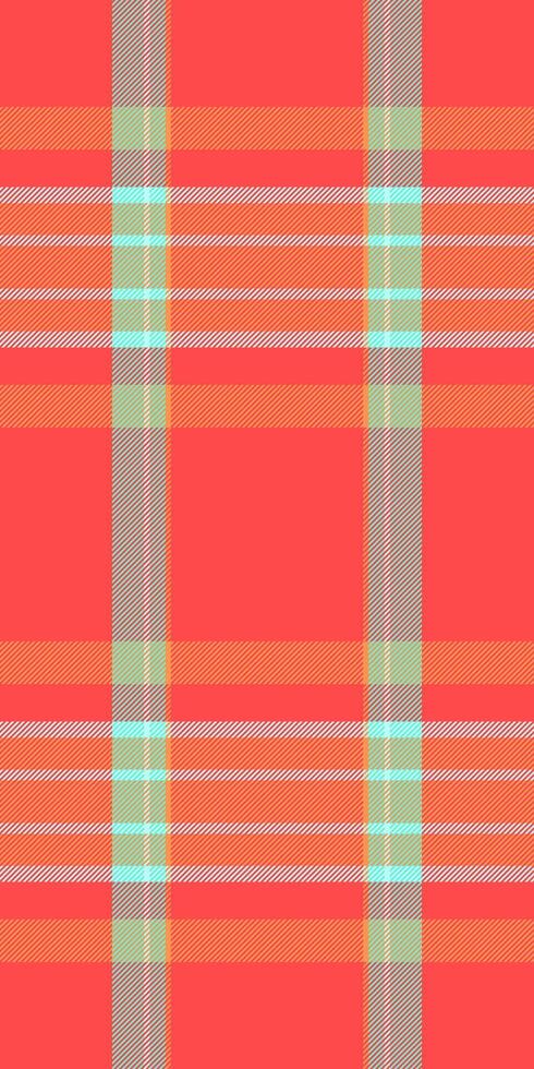 Multicolored seamless tartan plaid, discount background fabric textile. Order texture pattern check in red and orange colors. vector