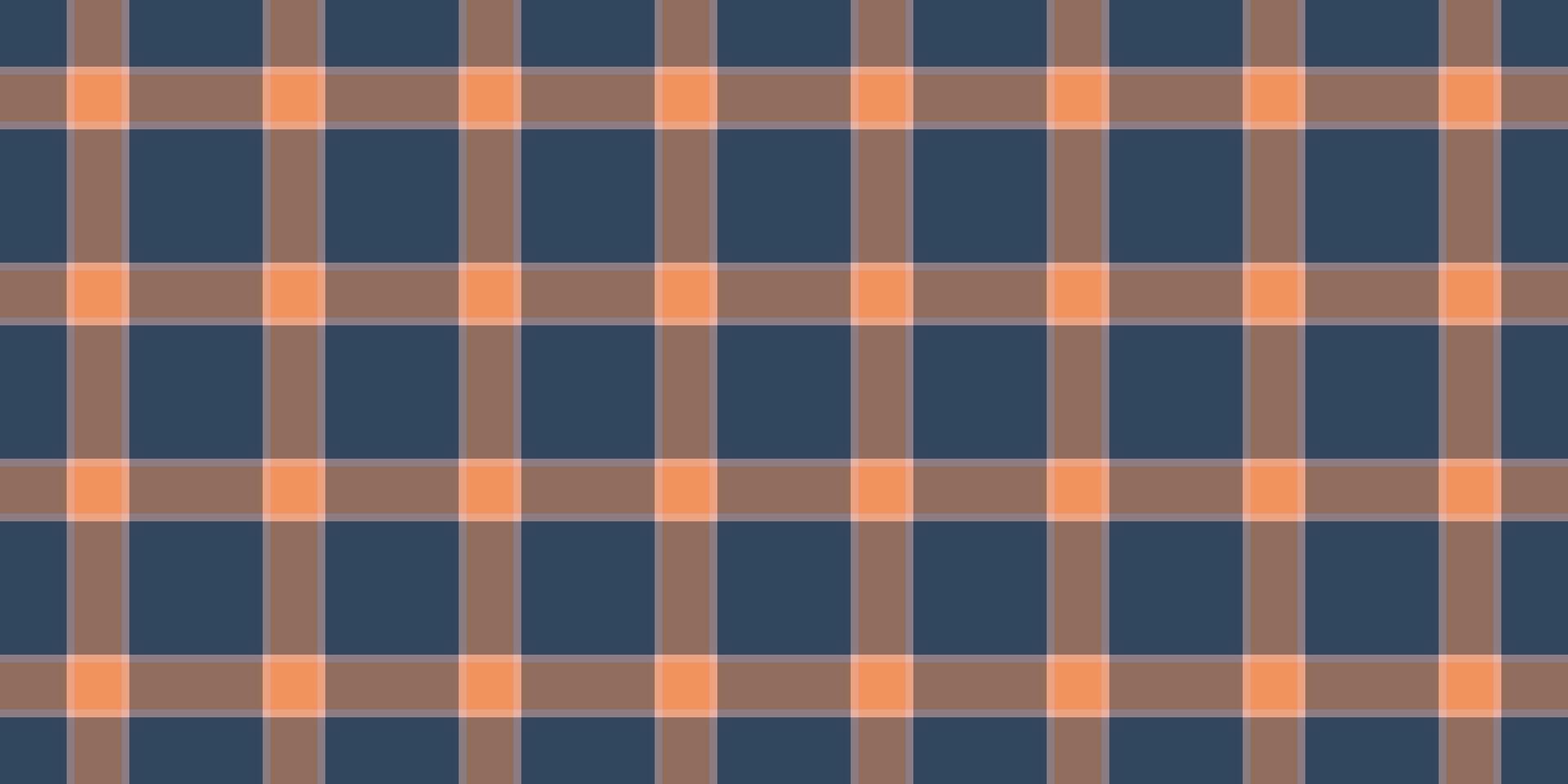Korean tartan pattern background, graceful seamless textile check. Sketching fabric texture plaid in orange and pastel colors. vector