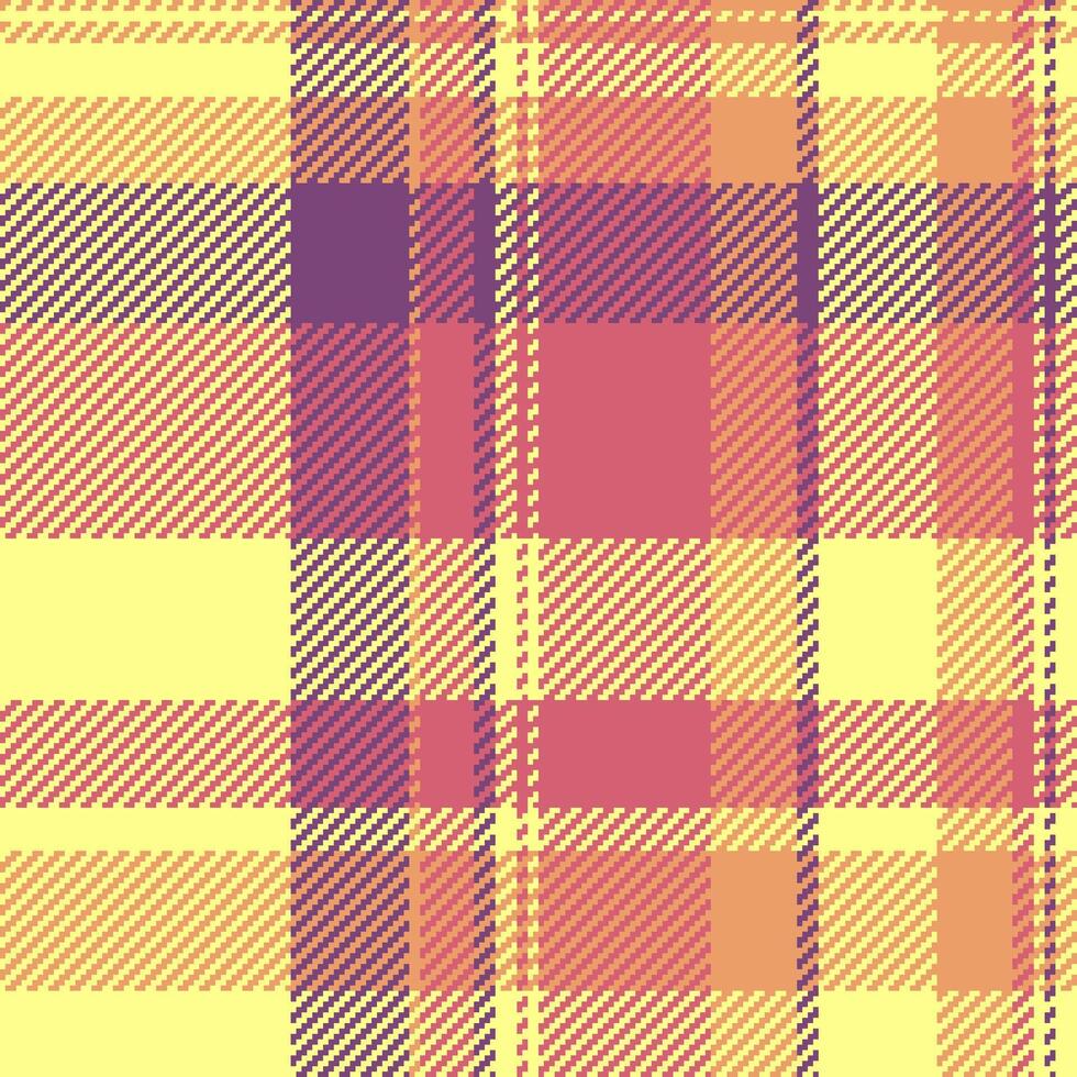 Vibrant pastel plaid pattern. Perfect for textile design, website backgrounds, or autumnal themed projects. This seamless texture offers a soft, warm feel, conveying comfort and style. vector