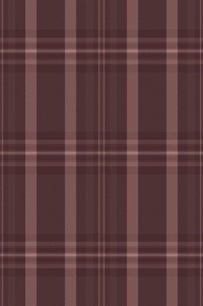 Fashionable fabric texture , list check tartan textile. Infinity plaid seamless pattern background in red and dark colors. vector