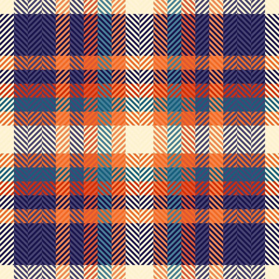 Vibrant herringbone plaid pattern in warm autumnal tones. Perfect for textile design, fashion, website backgrounds, or seasonal projects. vector