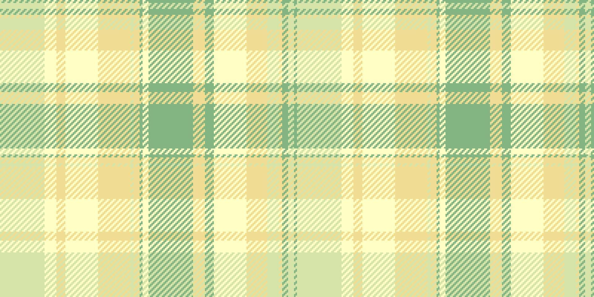 Soft pastel green and yellow plaid pattern. Ideal for textile design, website backgrounds, or crafting projects. This subtle yet stylish texture evokes feelings of calm and freshness. vector