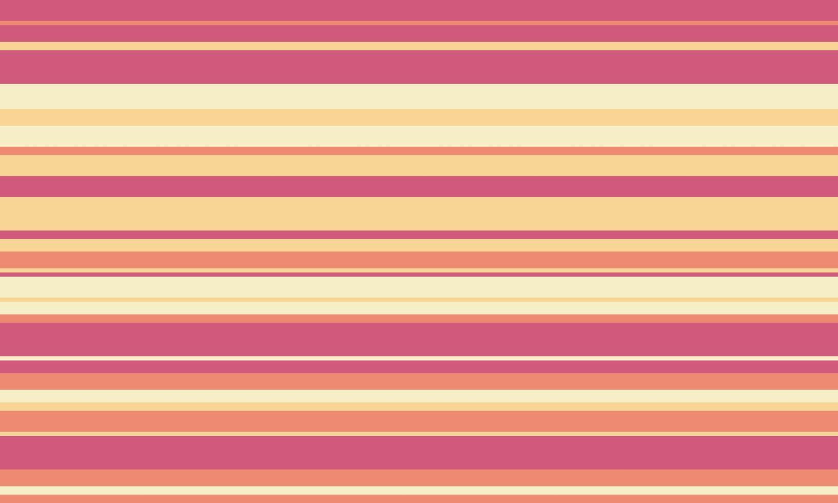 Horizontal pastel stripes in pink, peach, and cream create a cheerful, minimalist background perfect for websites, social media, or print projects. Evokes feelings of warmth, serenity, and optimism. vector