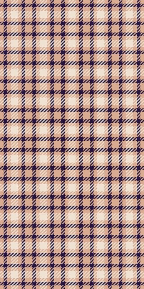 Thread background plaid pattern, grand tartan fabric. Relief seamless texture check textile in orange and dark colors. vector