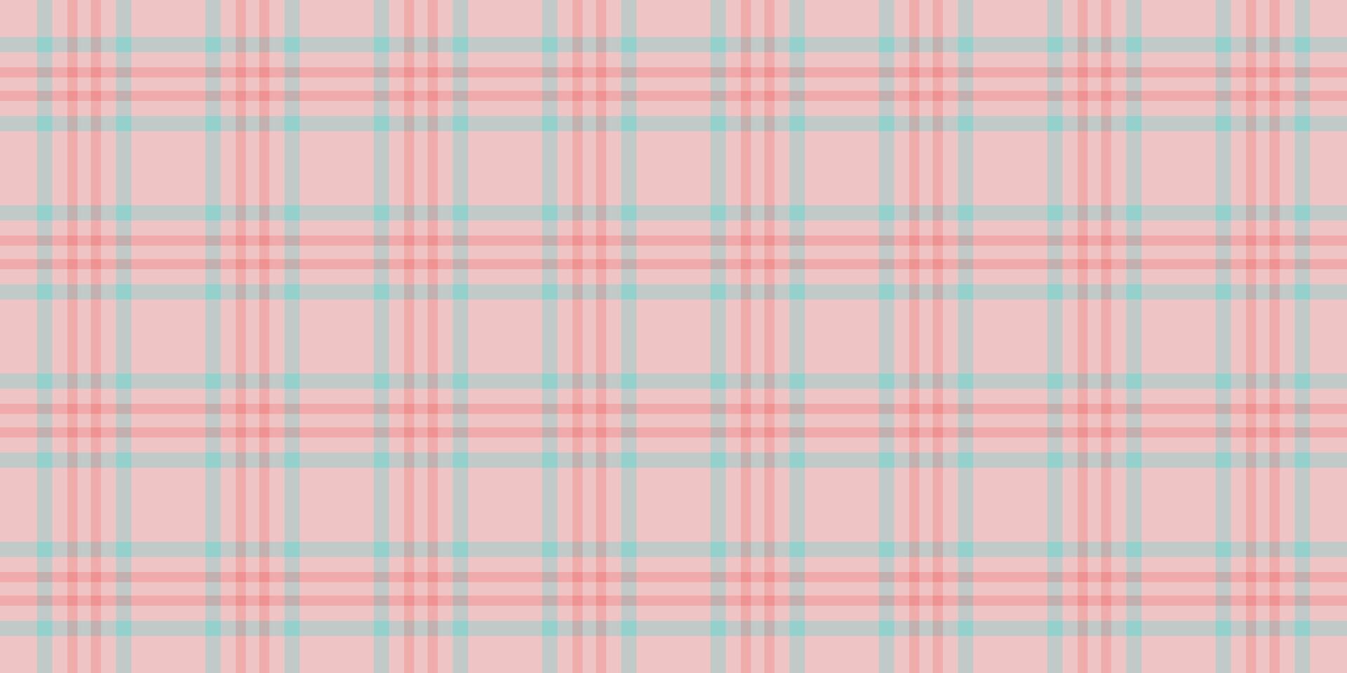 Subtle pastel pink and teal plaid pattern. Perfect for backgrounds, textiles, or stationery designs. A delicate, feminine texture conveying softness and tranquility. vector