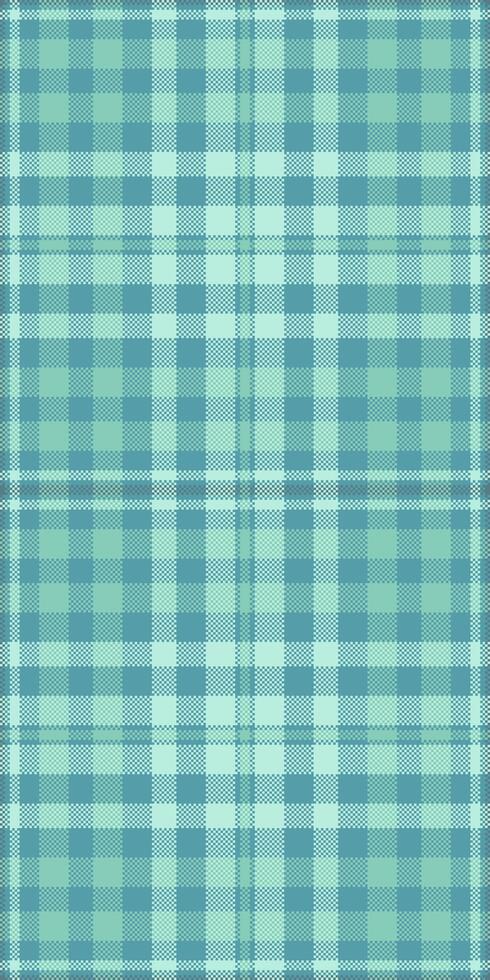 Subtle teal and mint green plaid pattern. Perfect for textile designs, website backgrounds, or stationery. This calming, repeating texture evokes feelings of serenity and freshness. vector