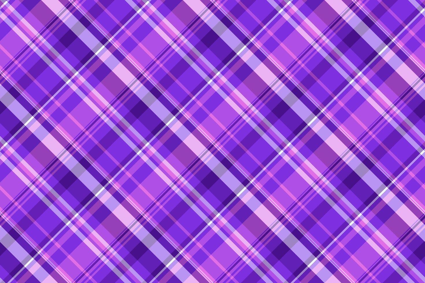 Kid textile pattern check, idyllic seamless texture plaid. Setting tartan background fabric in violet and purple colors. vector