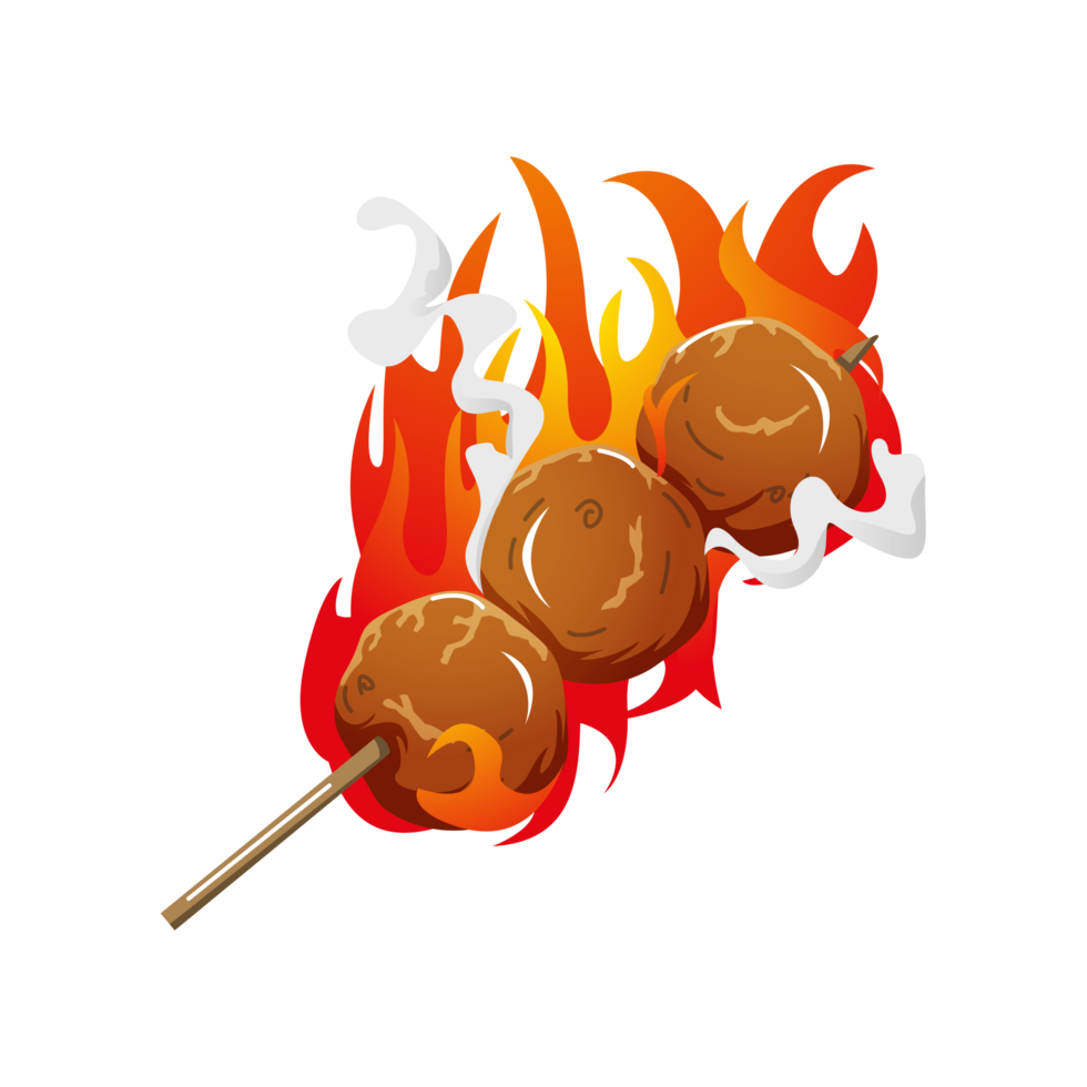 Hot and Spicy Grilled Meatballs png