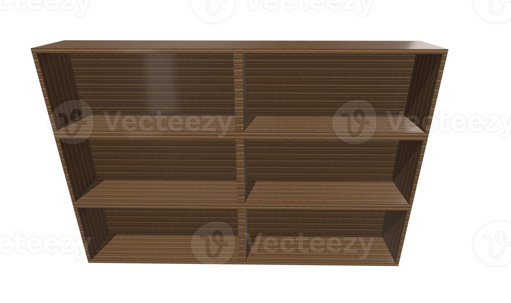 bookshelf in 3d png