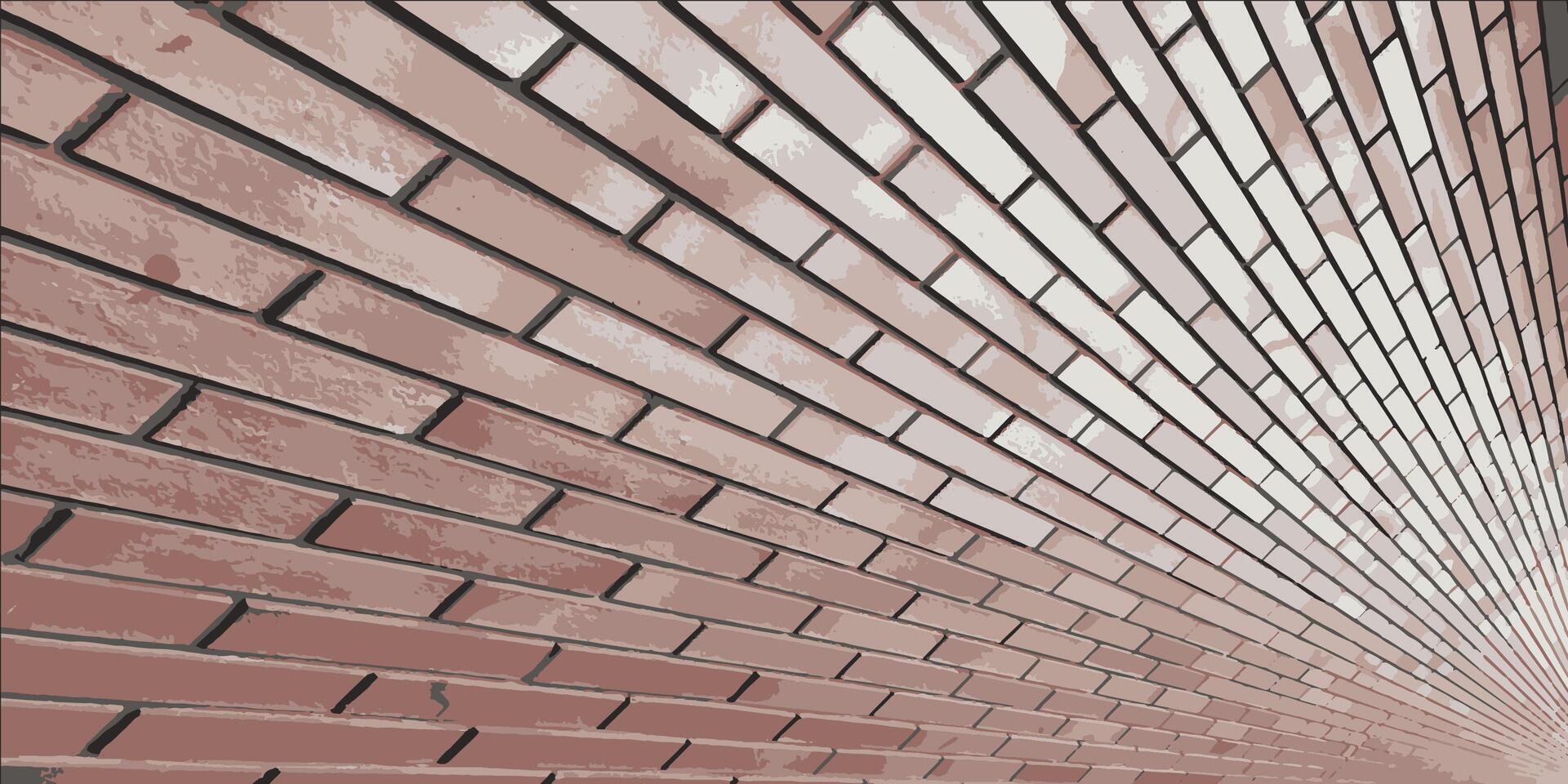 Brick vintage wall. Wall of bricks for background. illustration vector