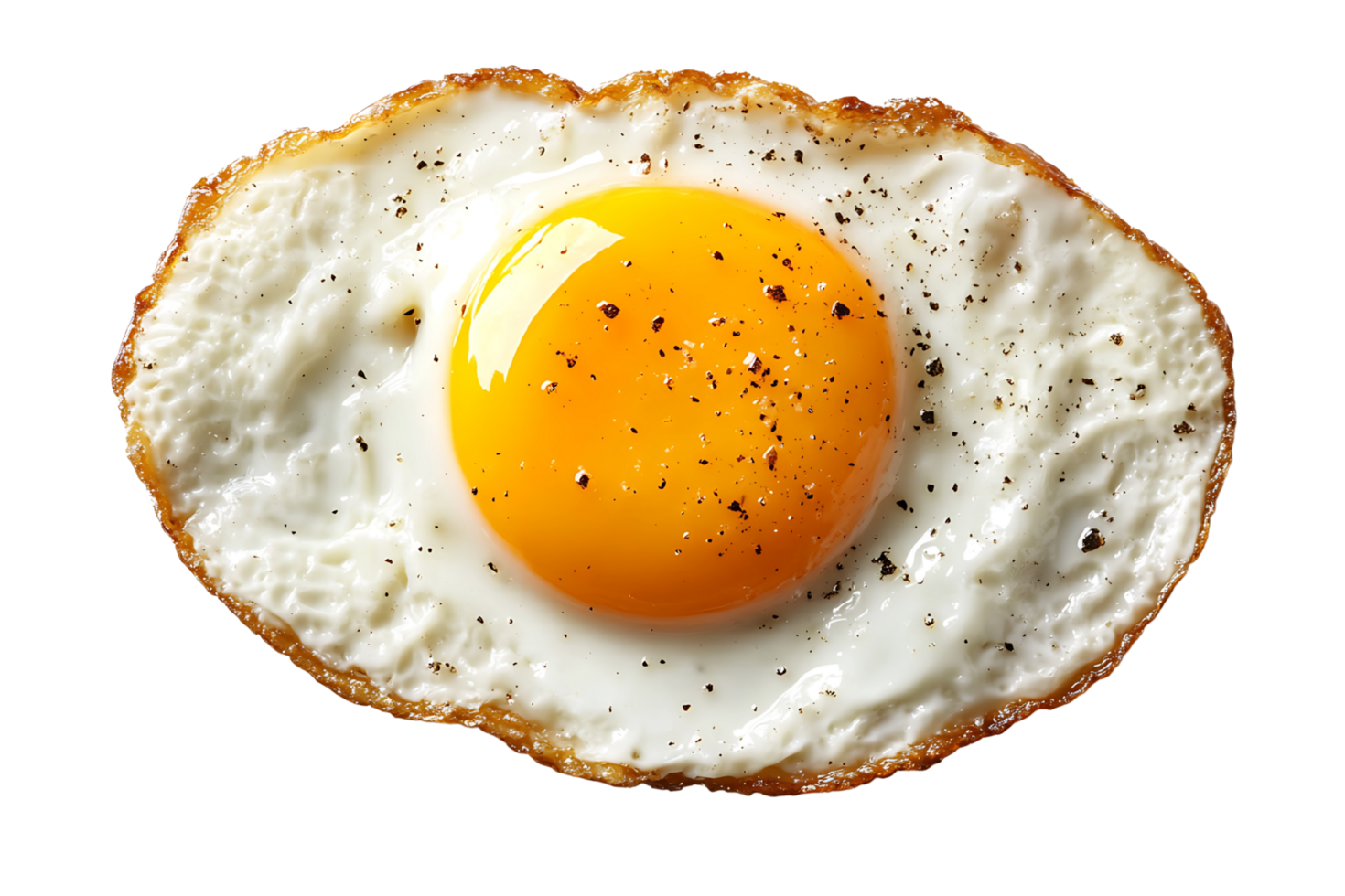 fried egg on a transparent background png