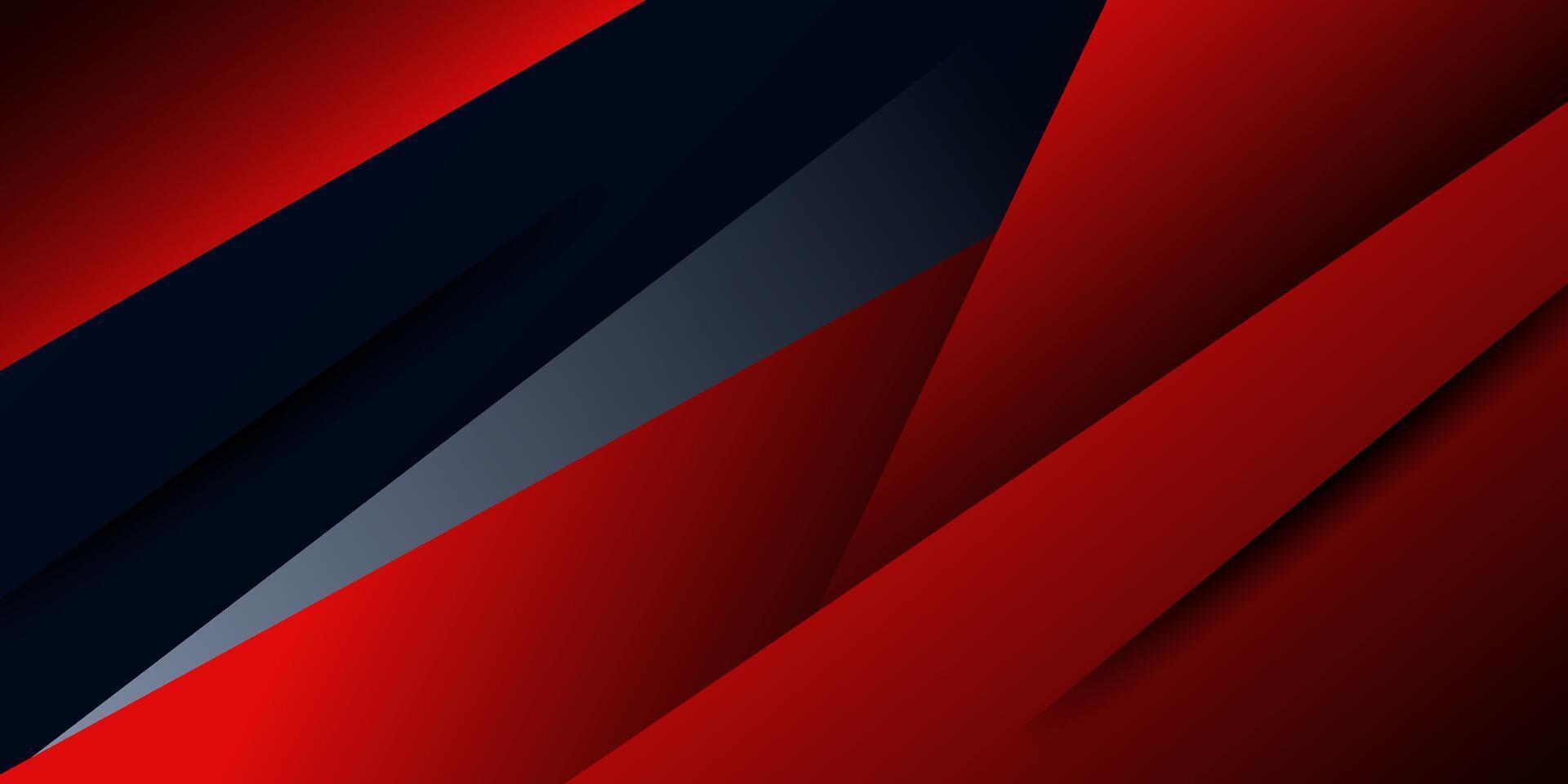 Abstract overlapping red paper cut background. Simple arrow square theme pattern with shadow on dark background. eps10 vector