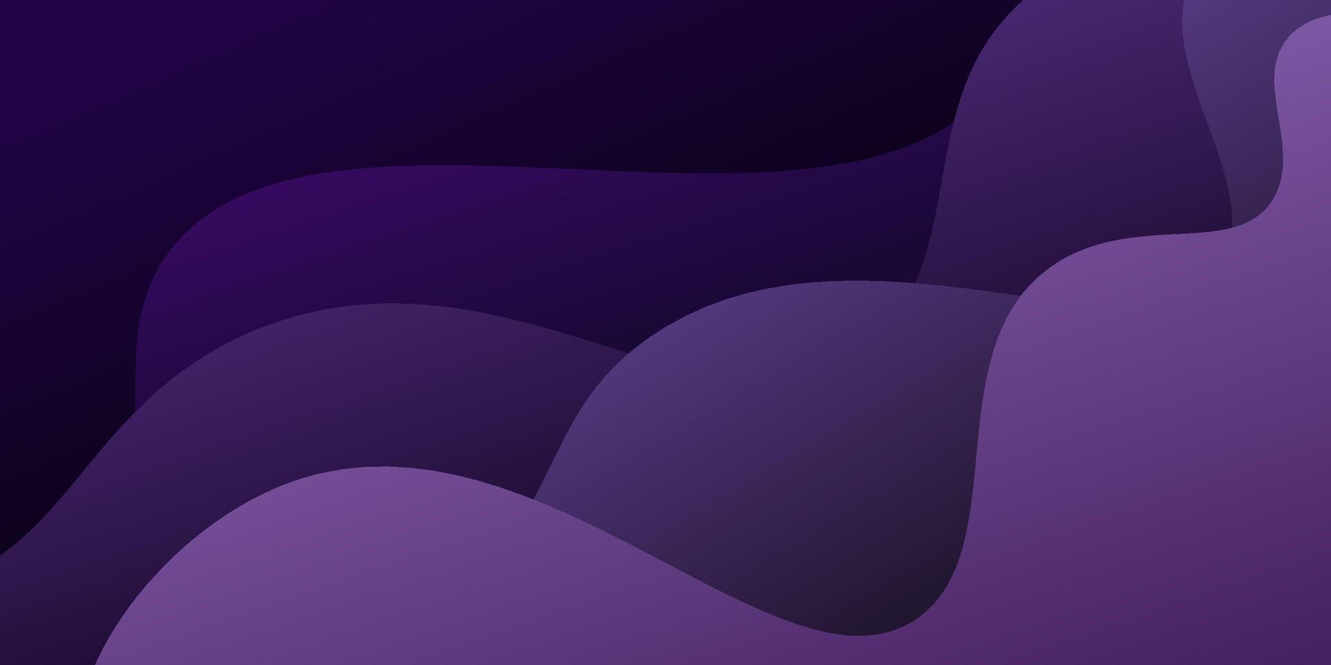 Abstract 3D wave background with purple liquid shapes in the background. Simple liquid wave shape pattern layer background. Eps10 vector