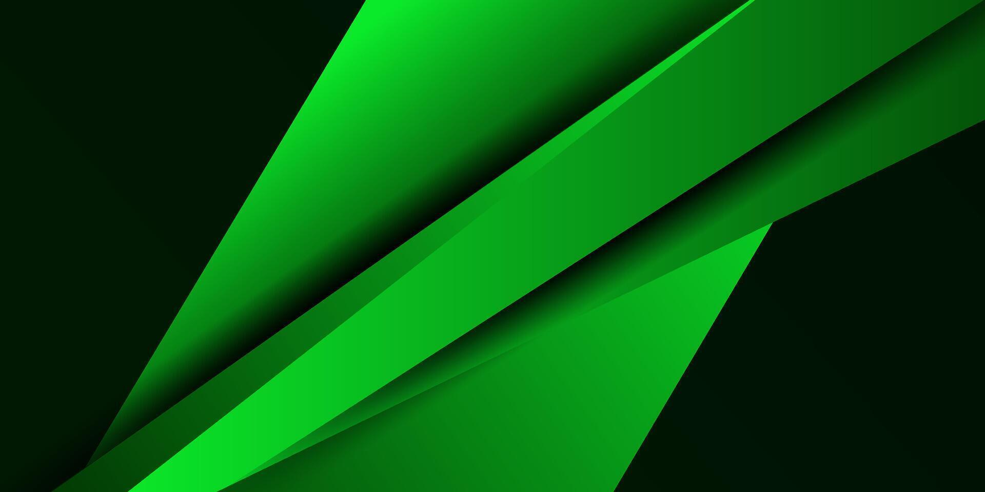 Abstract green square overlapping background for card graphic design. Dark background elements. Eps10 vector