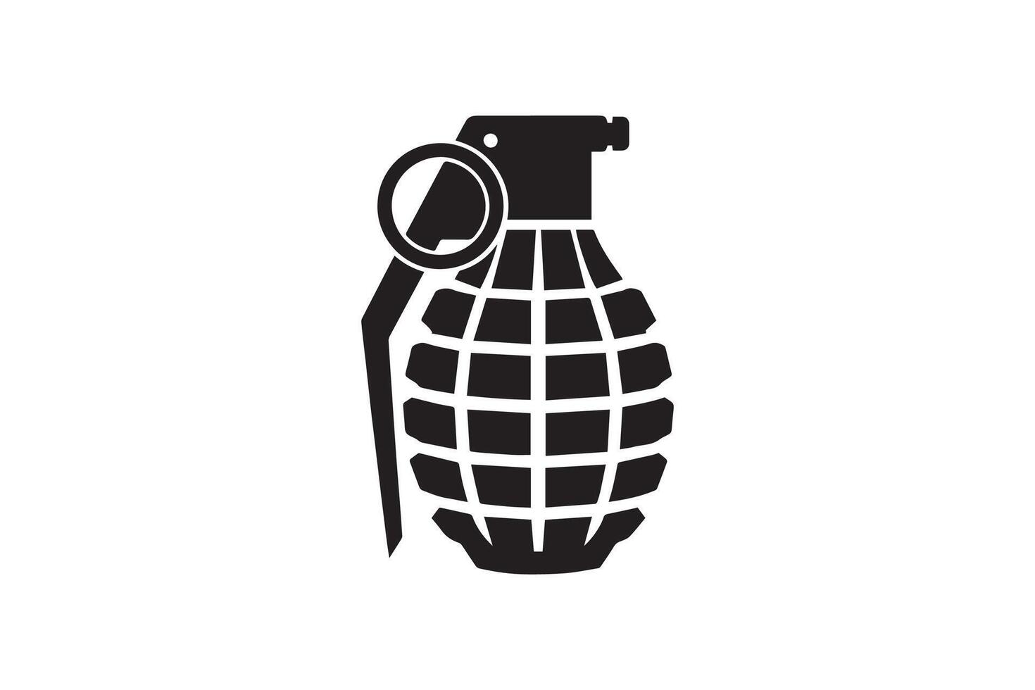 An image of a grenade icon vector