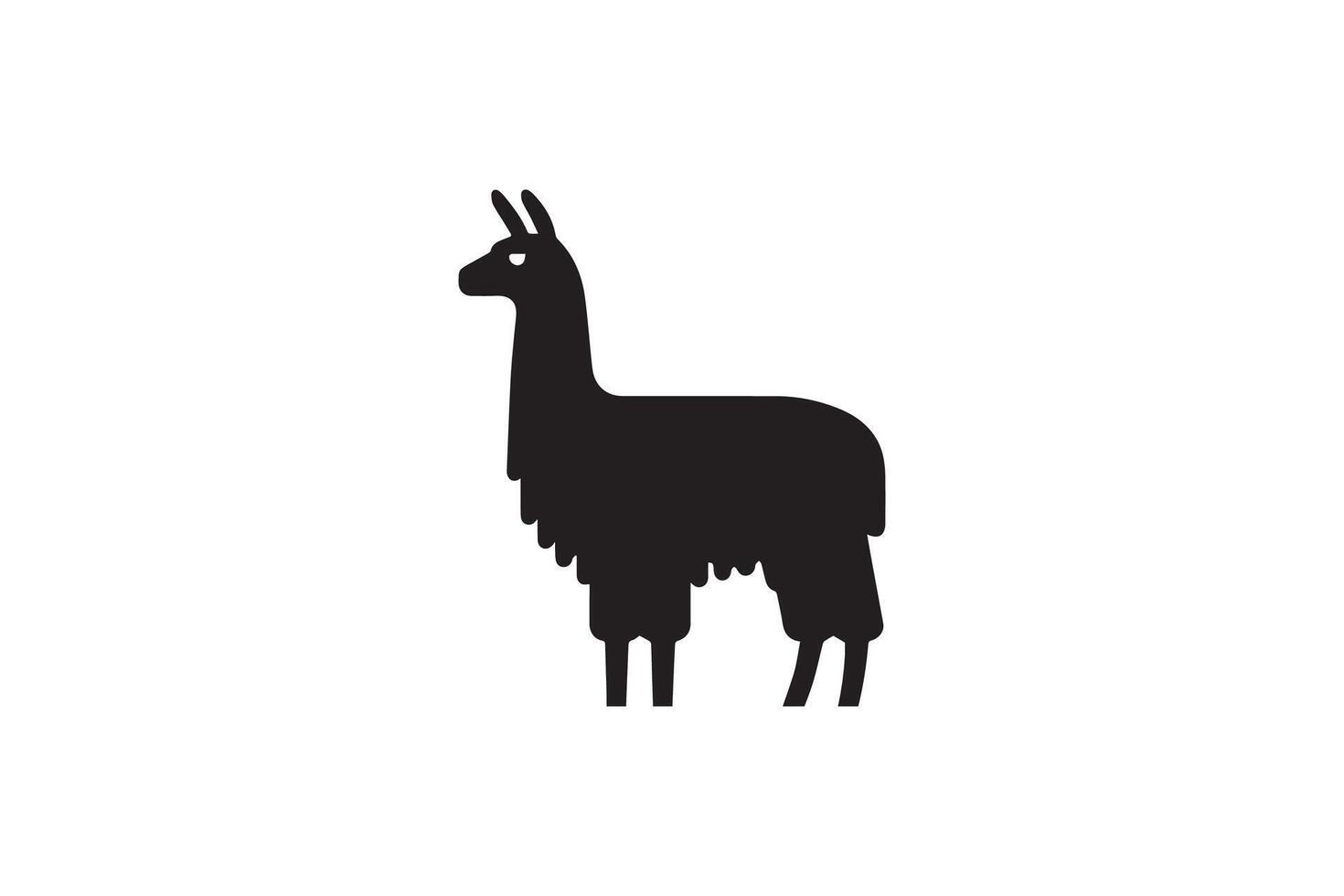 Llama icon illustration isolated on white background vector