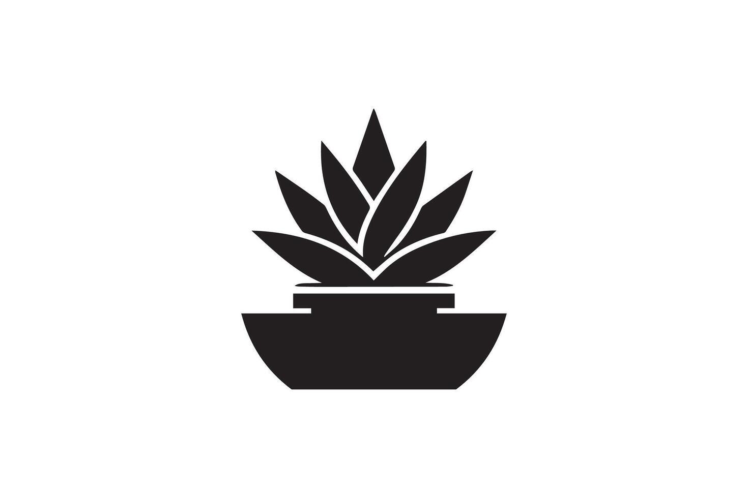 Plant icon illustration on white background vector