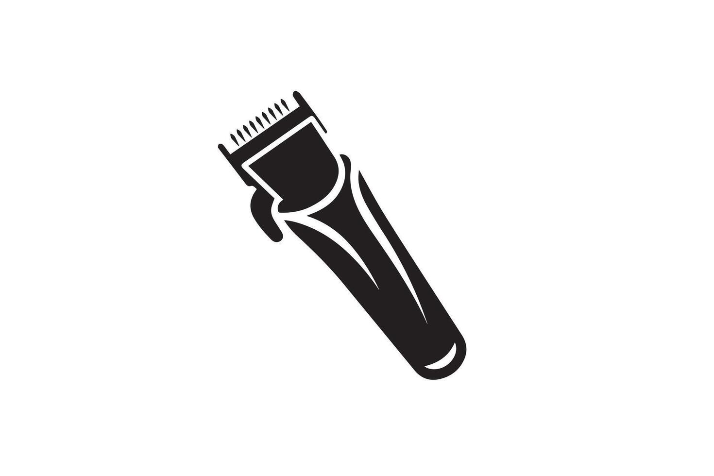A black and white image of a razor vector