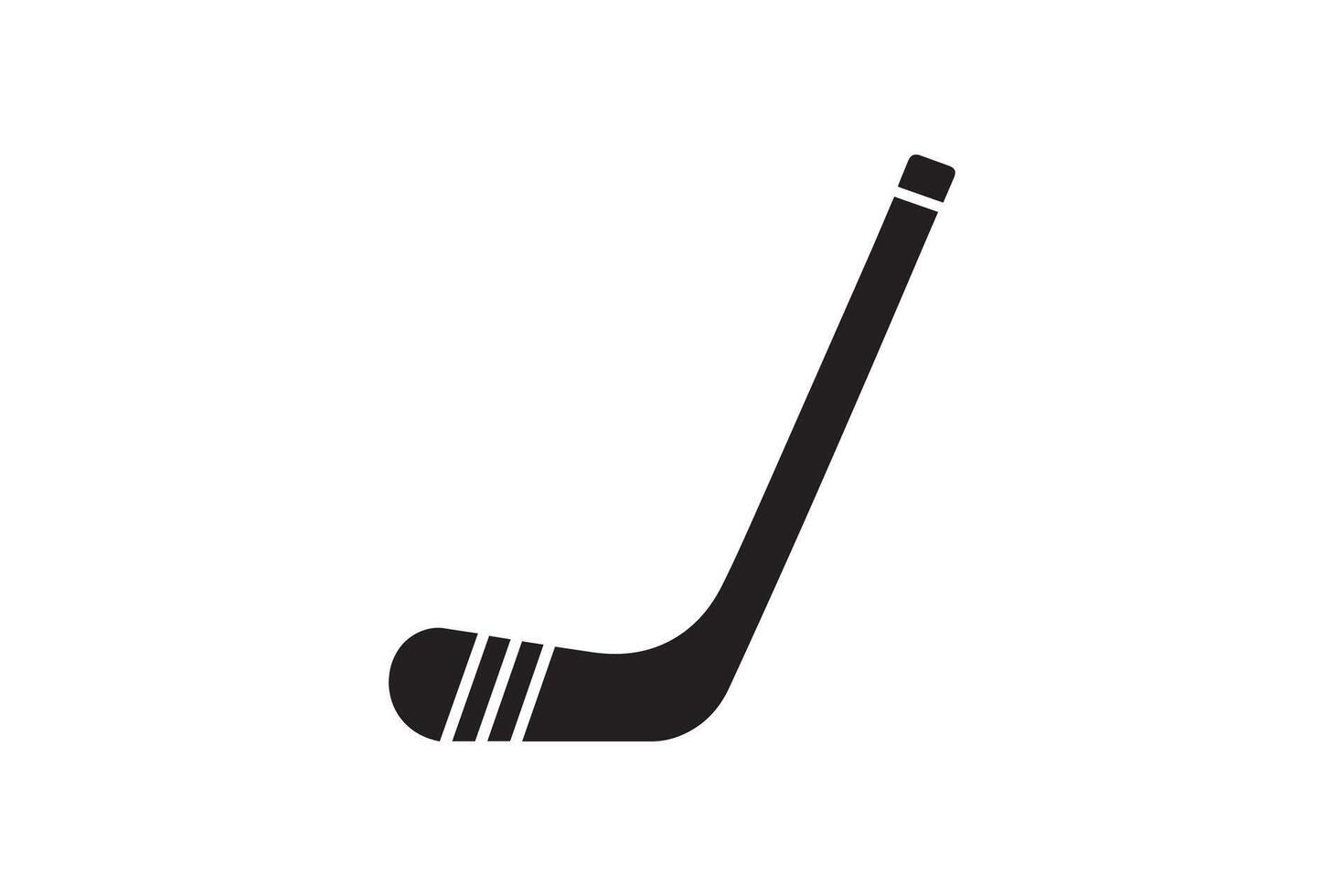 Hockey stick icon isolated on white background vector